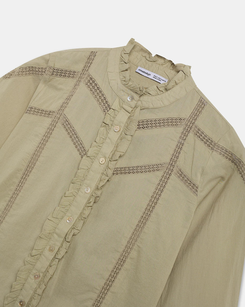 BLUSA PUNTILLAS VOLANTE DELANTERO