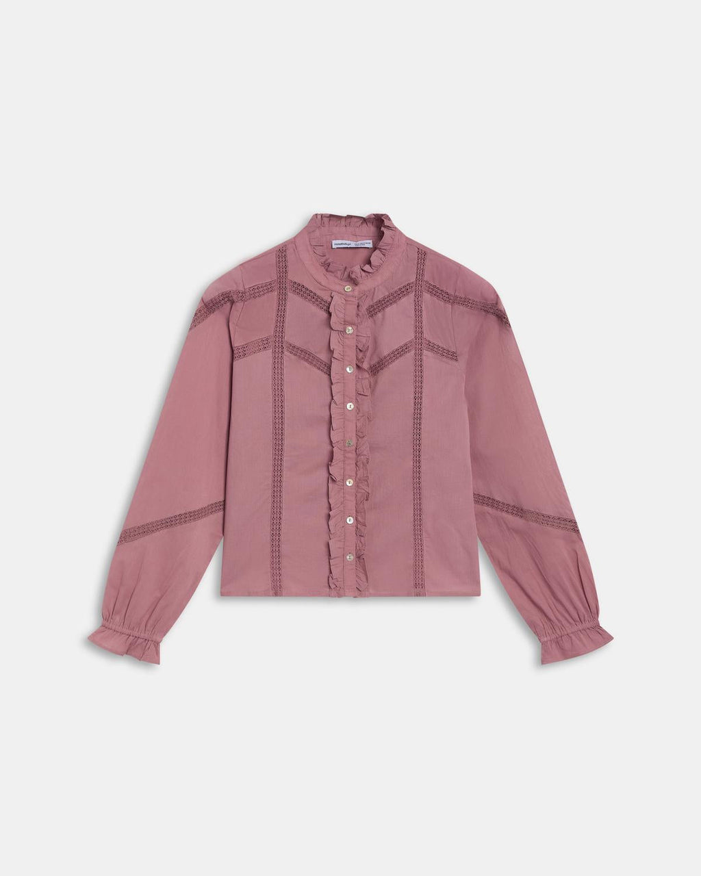 BLUSA PUNTILLAS VOLANTE DELANTERO
