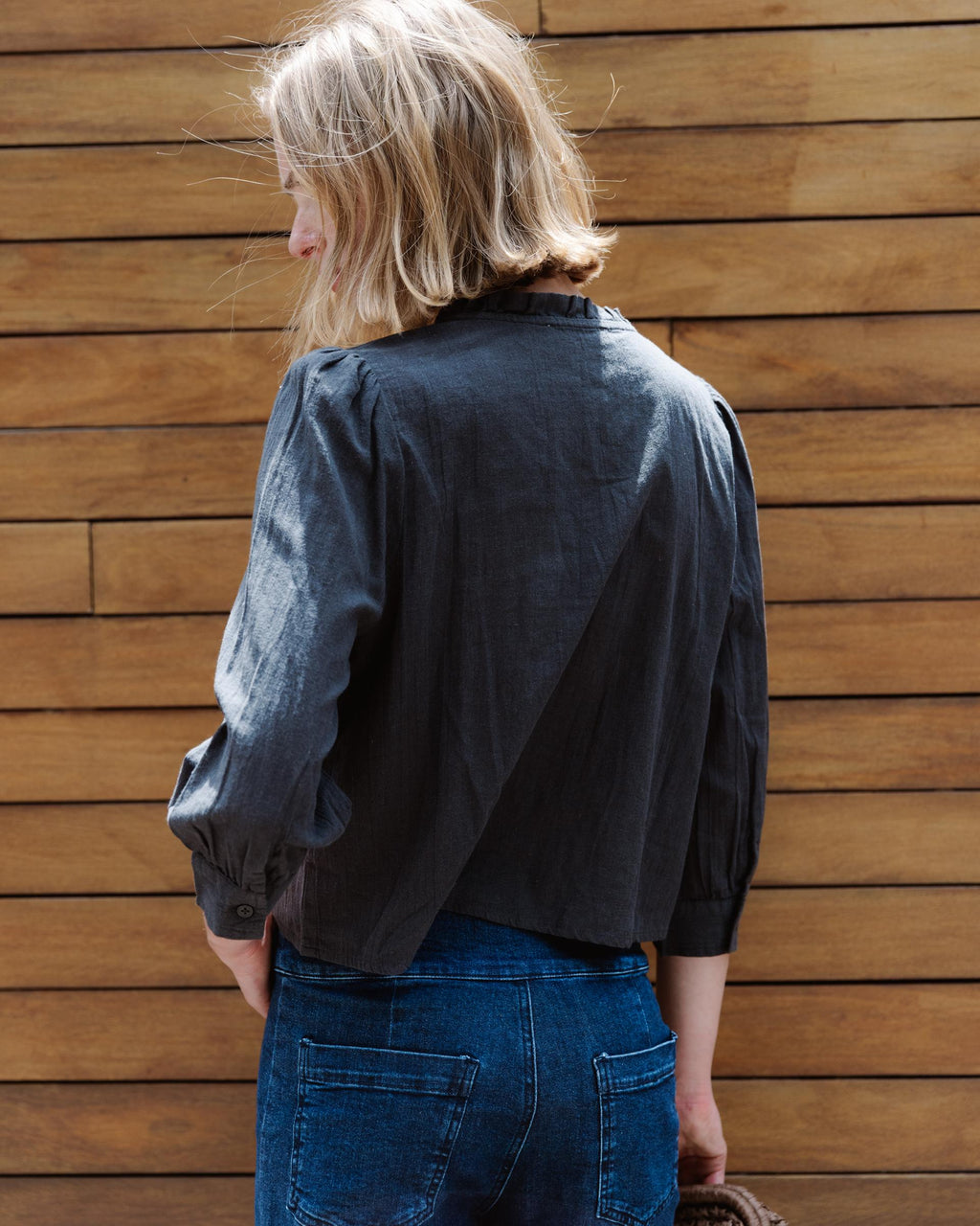 BLUSA MANGA FRANCESA LENTEJUELAS