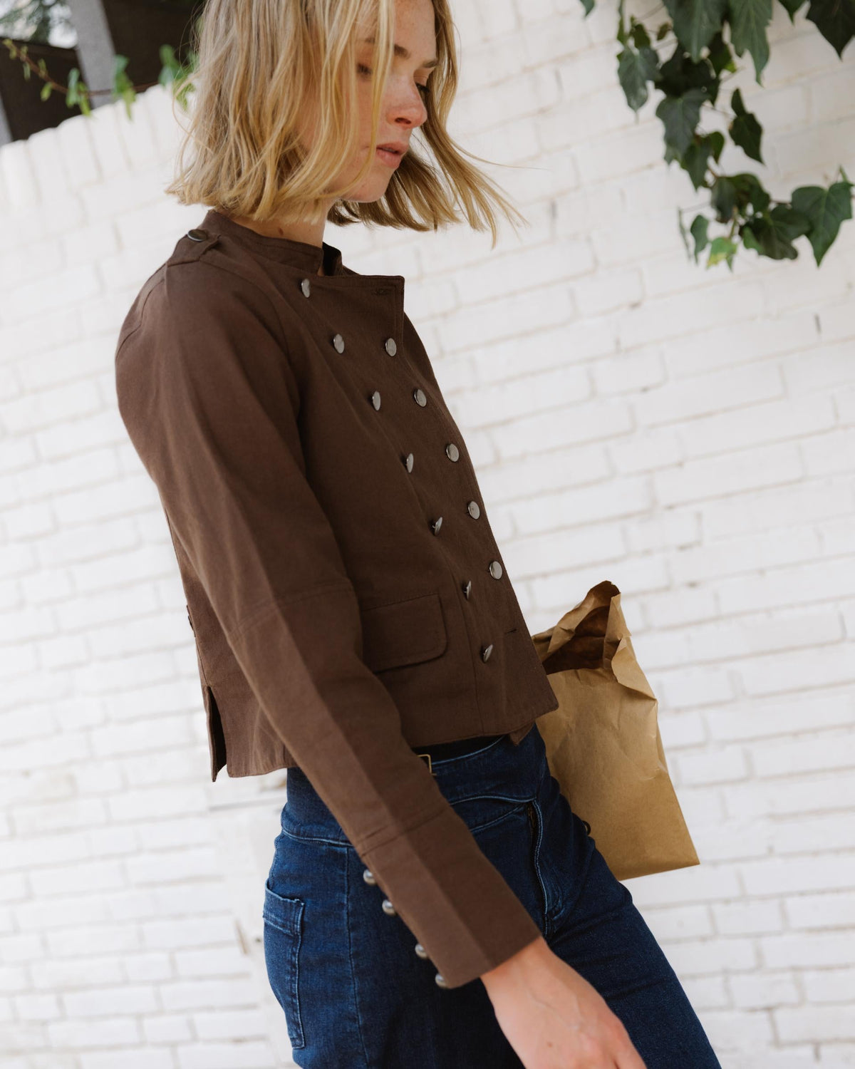 CHAQUETA BOTONES TAPETA