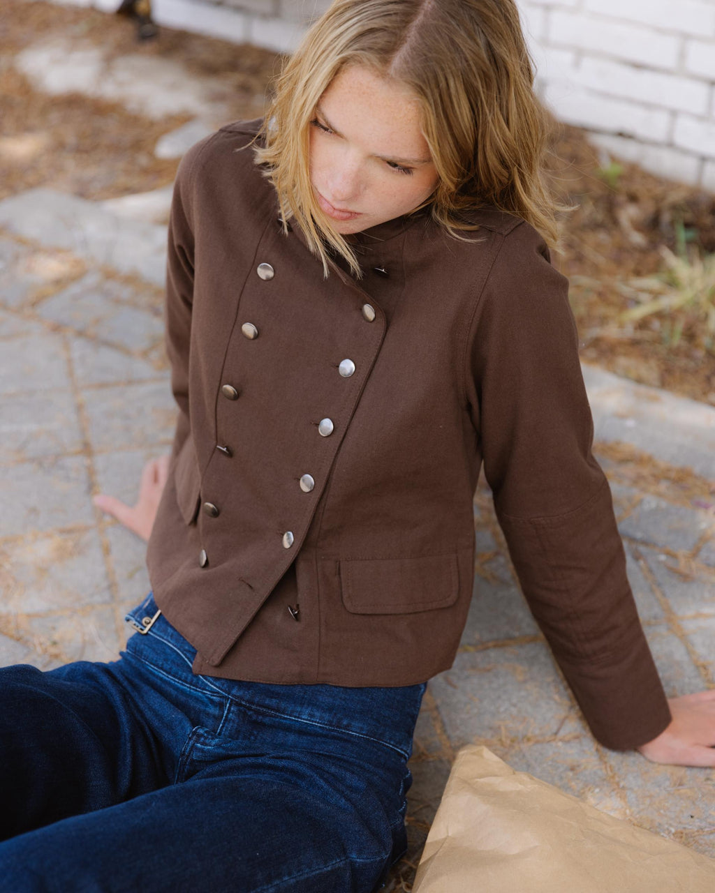 CHAQUETA BOTONES TAPETA