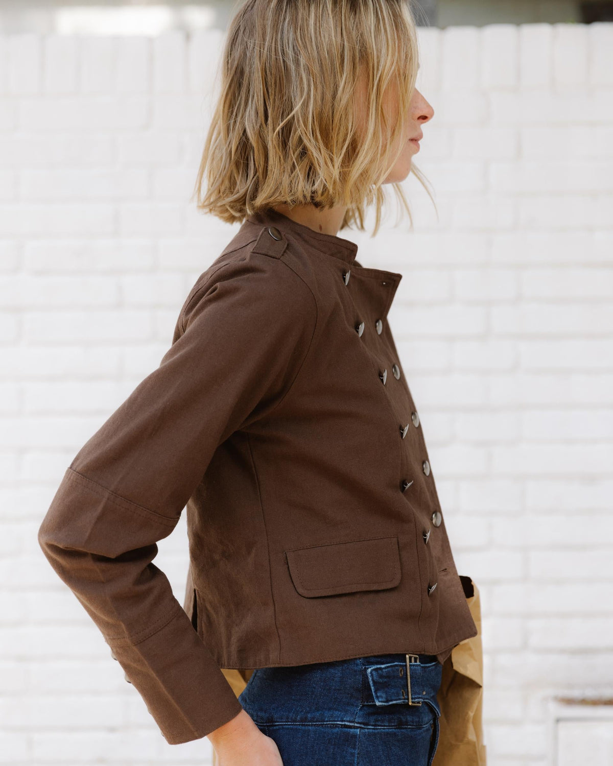 CHAQUETA BOTONES TAPETA
