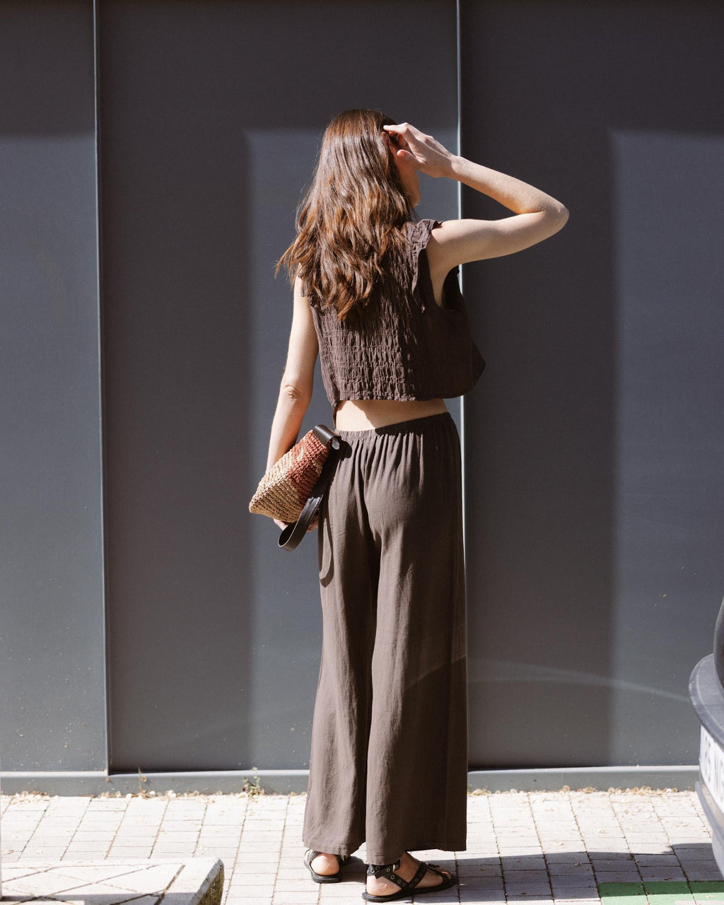 PANTALÓN ANCHO LINO