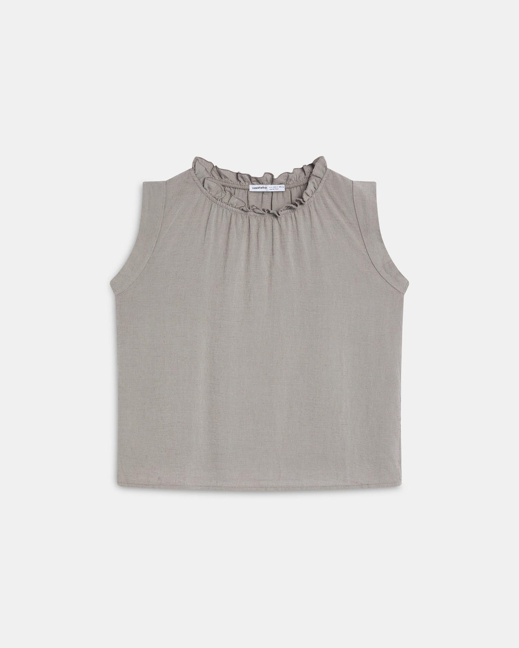TOP LINO VOLANTE CUELLO