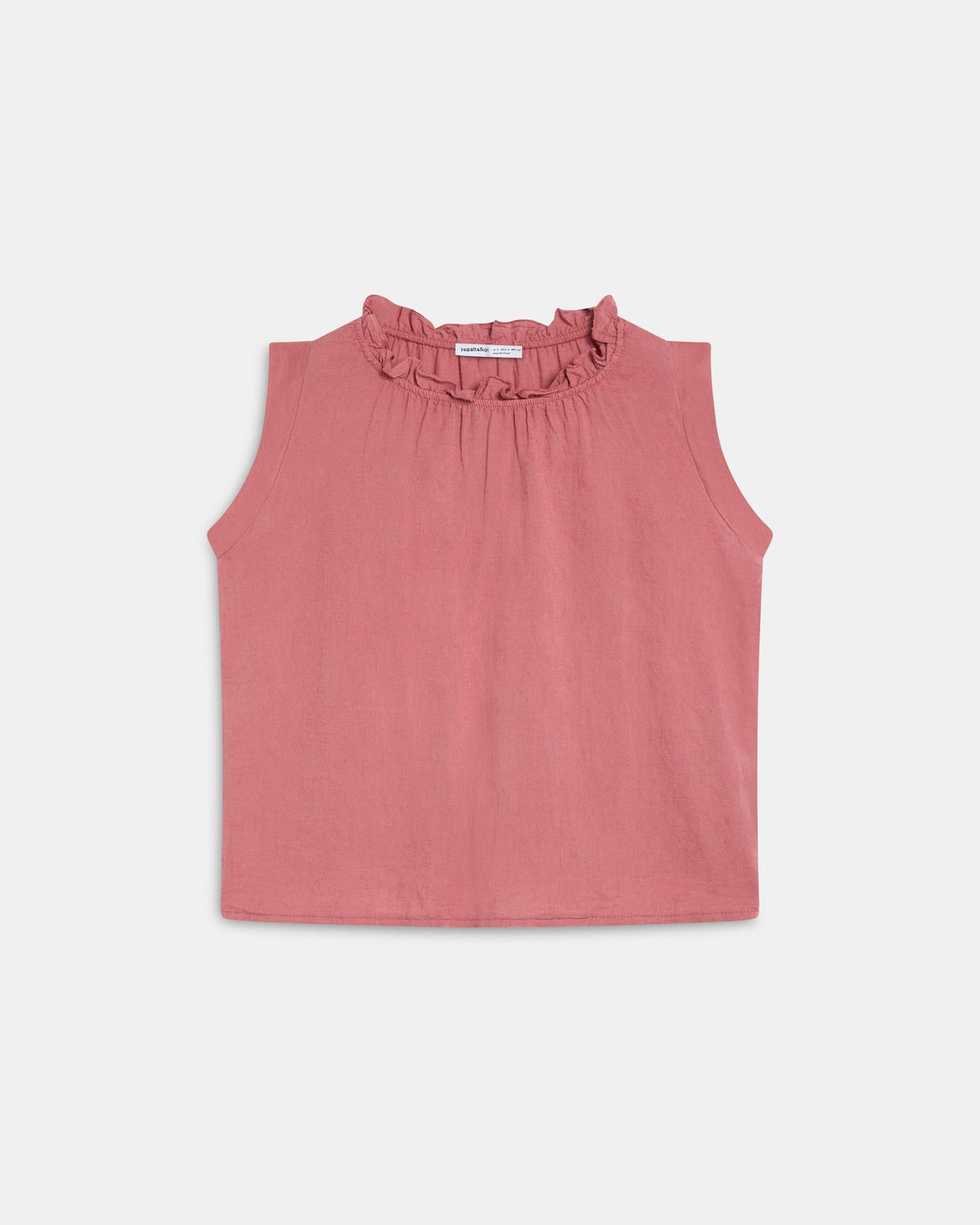 TOP LINO VOLANTE CUELLO