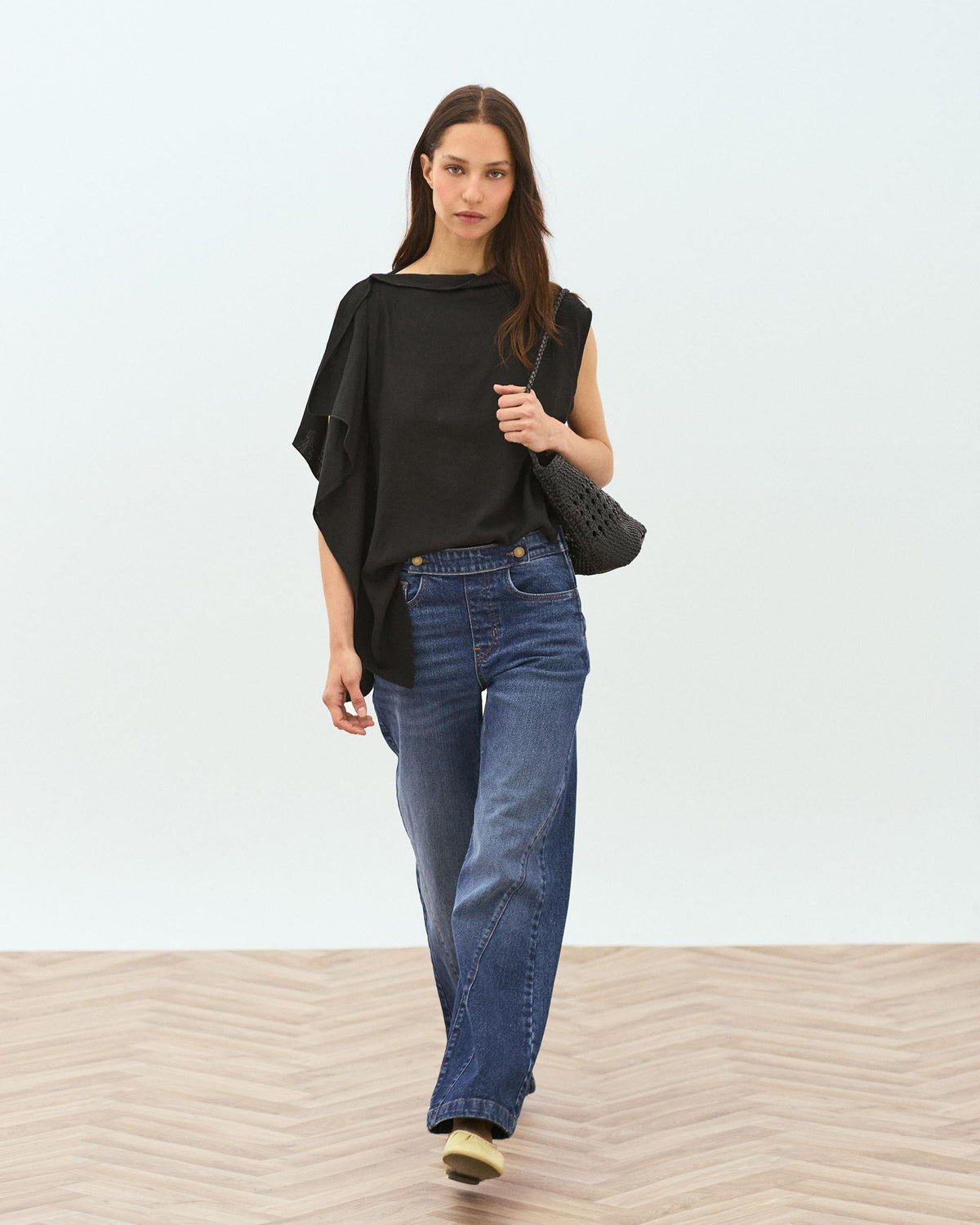 JEANS BOTONES CINTURILLA CREMALLERA LATERAL