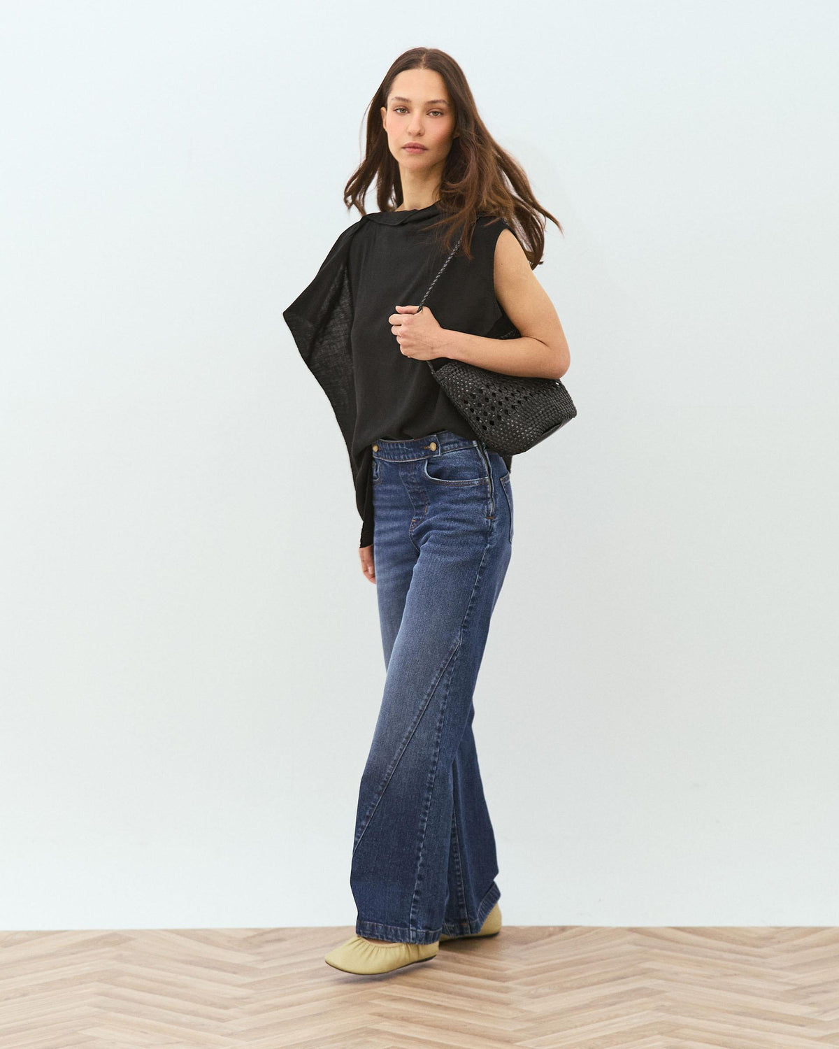 JEANS BOTONES CINTURILLA CREMALLERA LATERAL