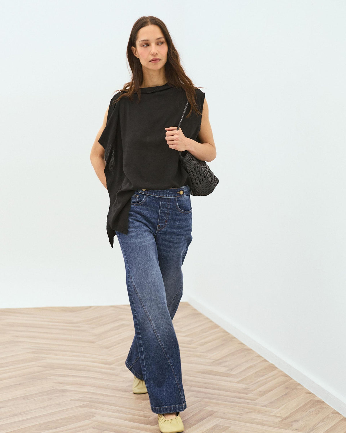 JEANS BOTONES CINTURILLA CREMALLERA LATERAL