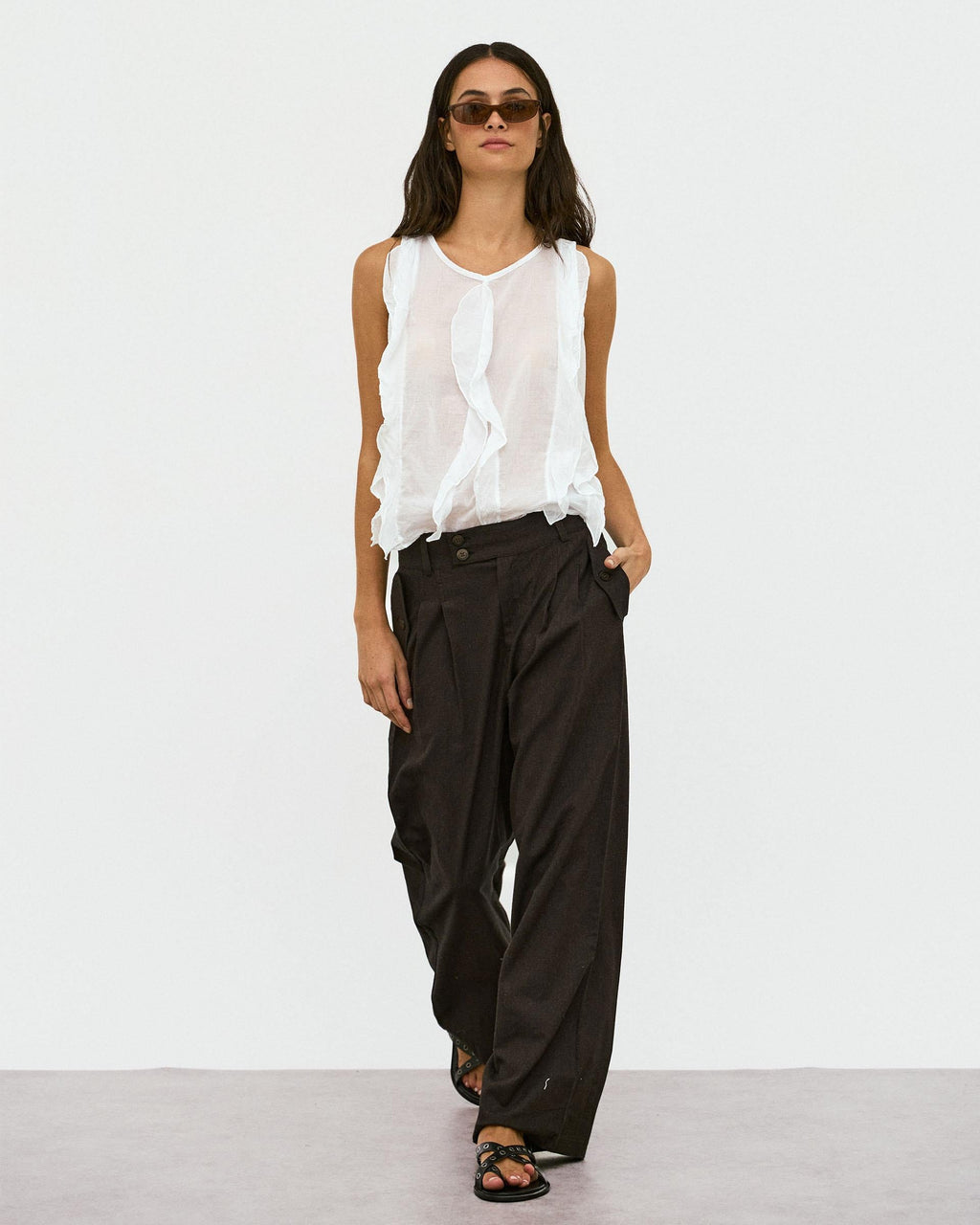 BLUSA VOLANTES DELANTEROS