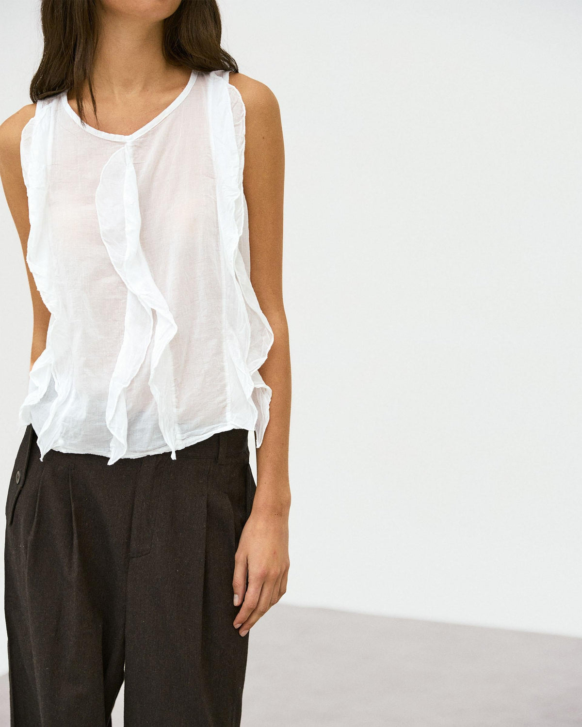 BLUSA VOLANTES DELANTEROS