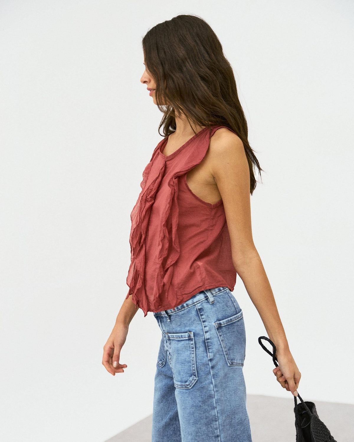 BLUSA VOLANTES DELANTEROS