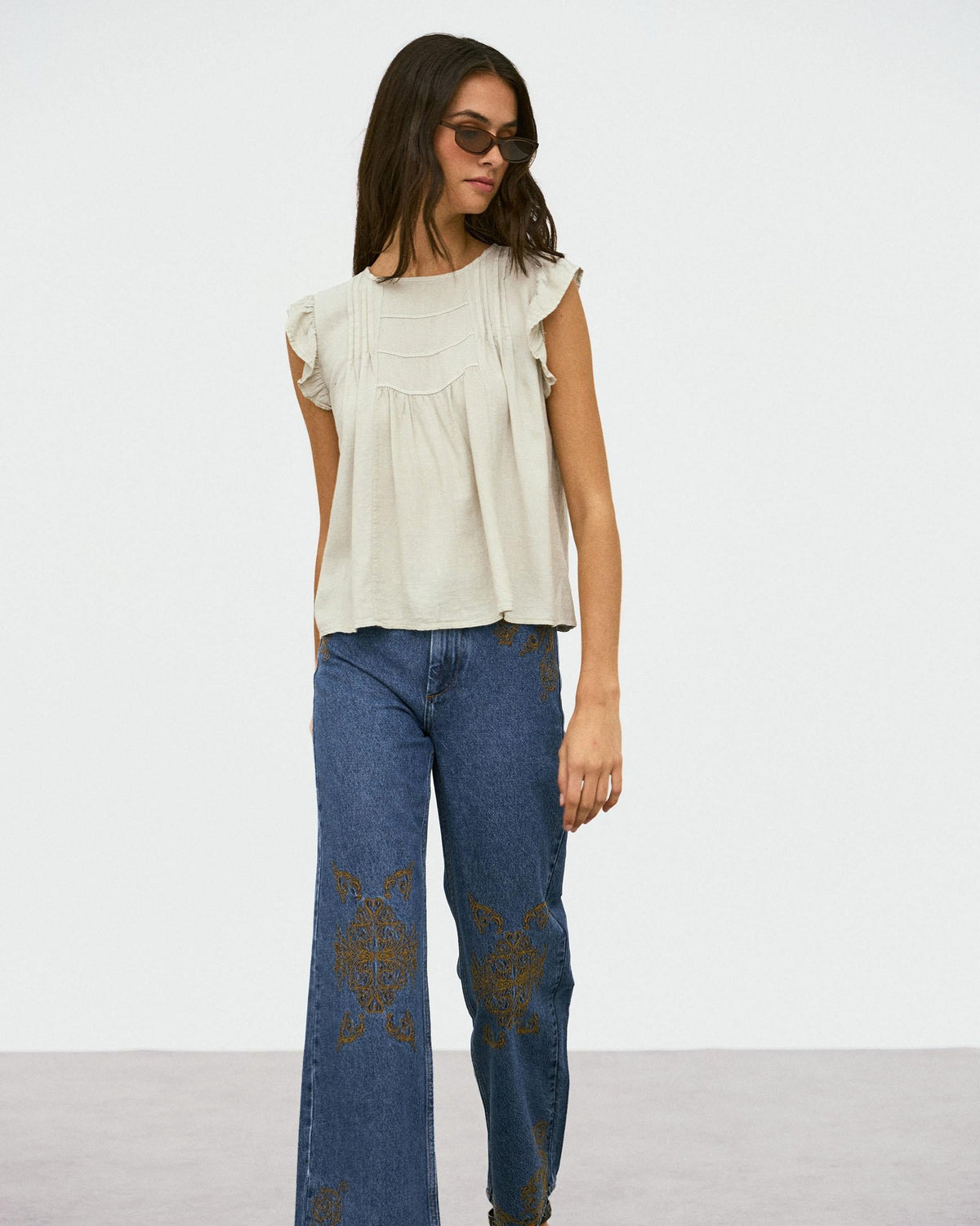 BLUSA VOLANTES MANGAS