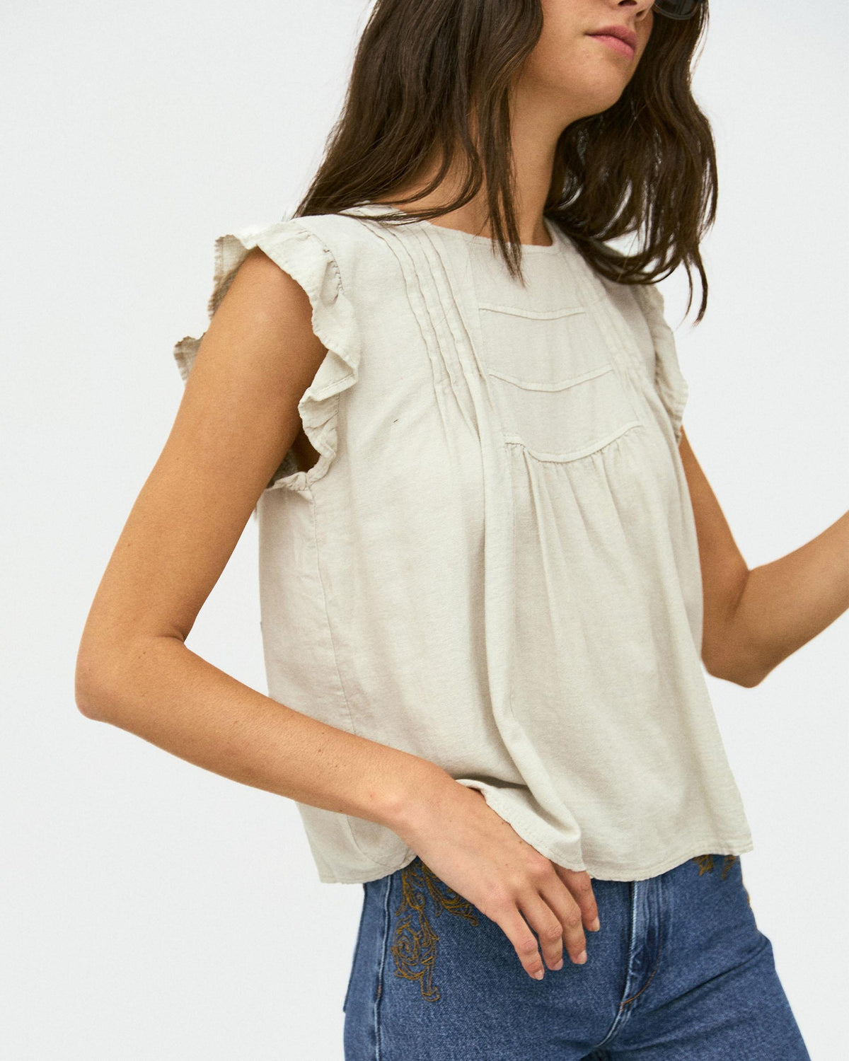 BLUSA VOLANTES MANGAS