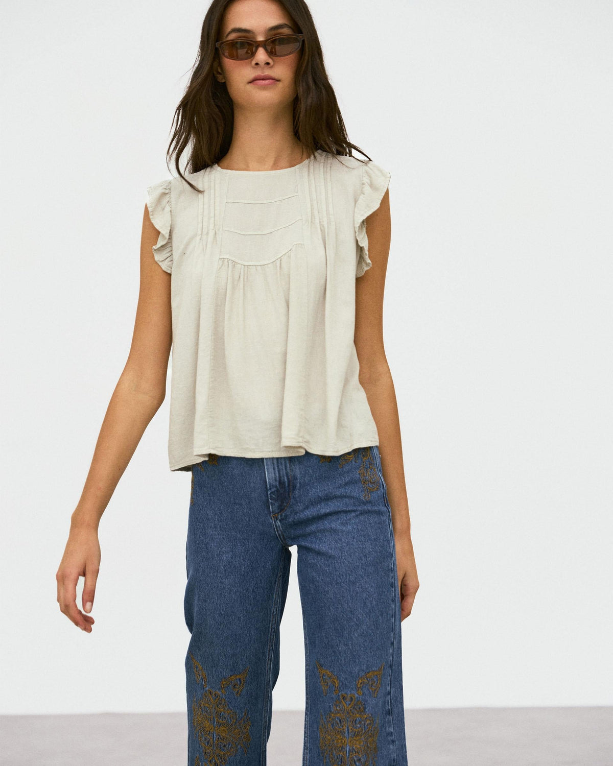 BLUSA VOLANTES MANGAS