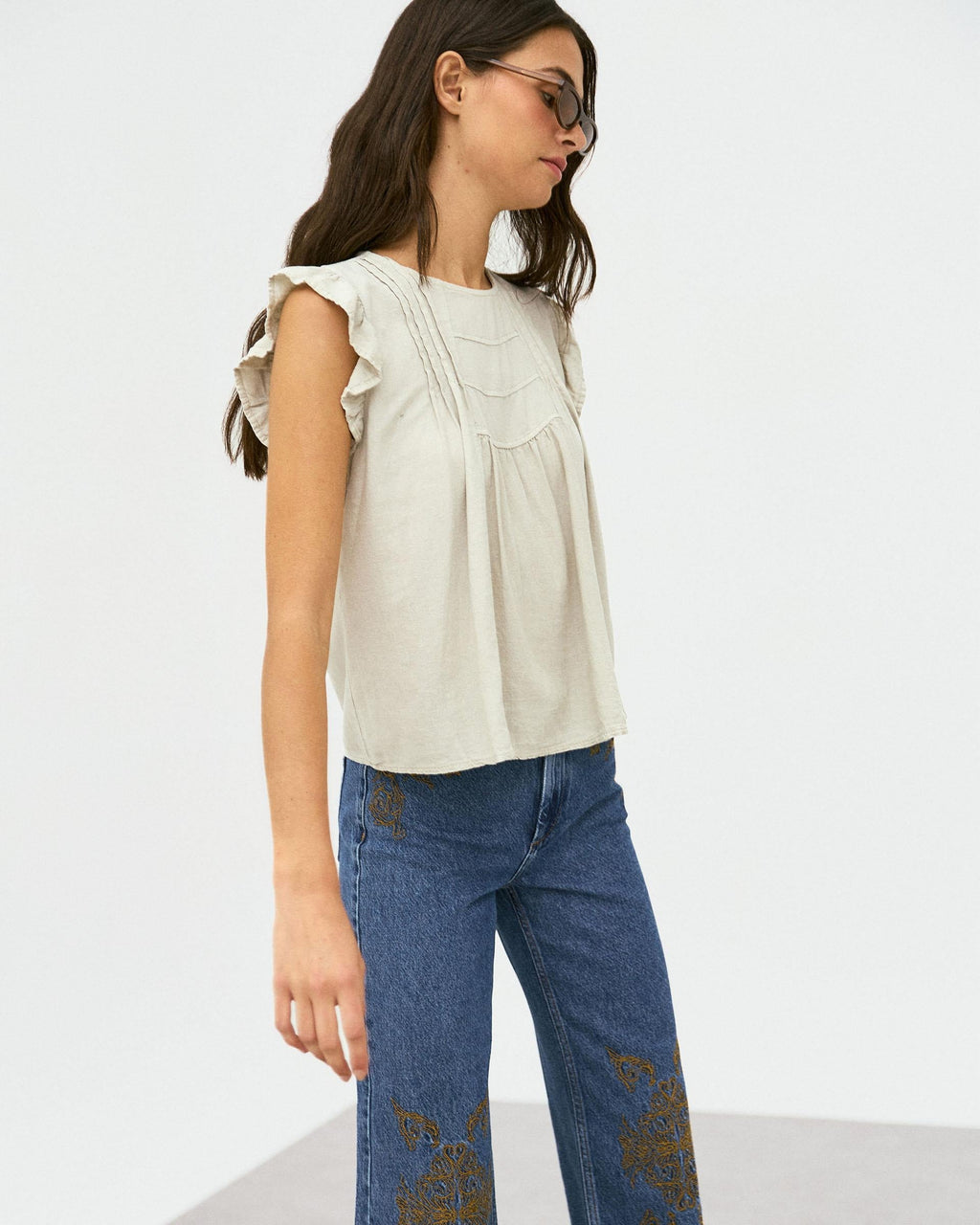 BLUSA VOLANTES MANGAS