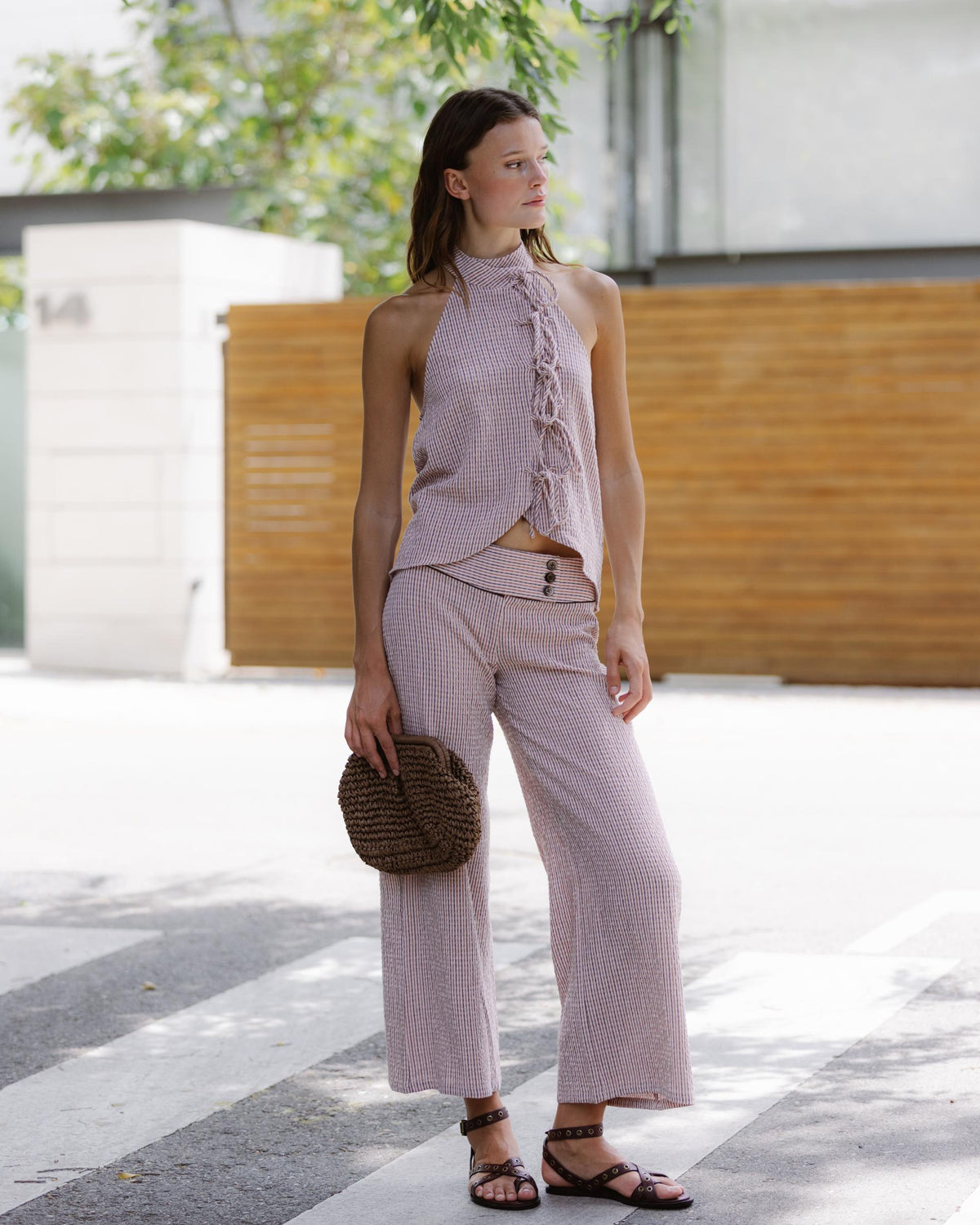 PANTALÓN RAYAS TRIPLE CINTURILLA