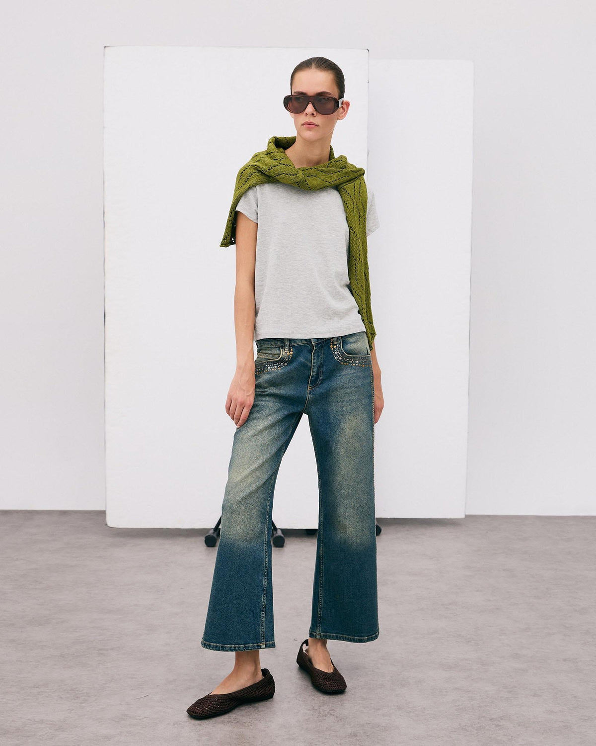 JEANS TACHUELAS BICOLOR