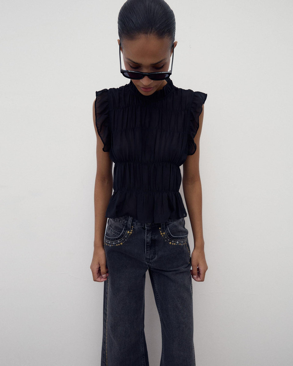 JEANS TACHUELAS BICOLOR