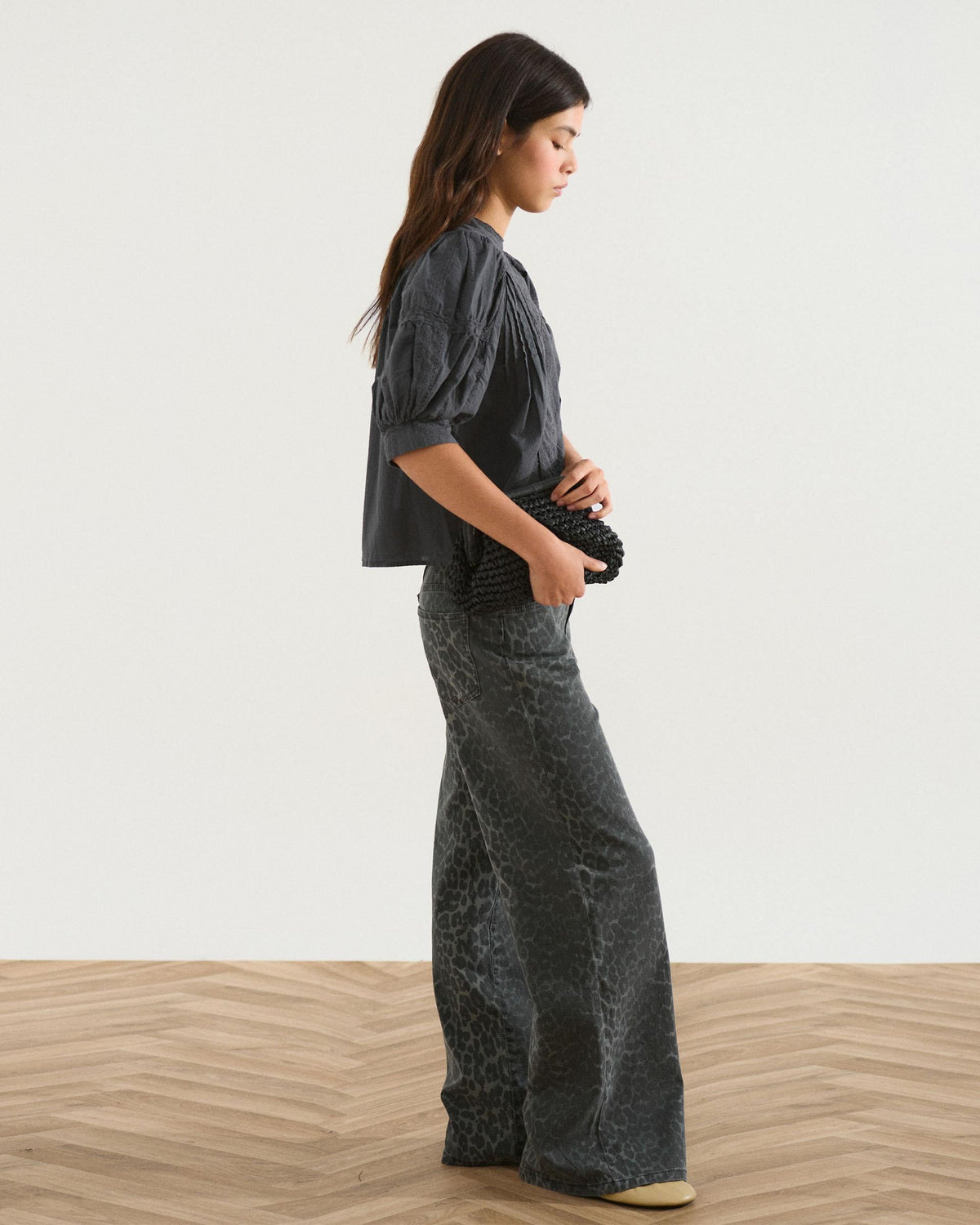 BLUSA MANGA FRANCESA PUNTILLAS JARETAS