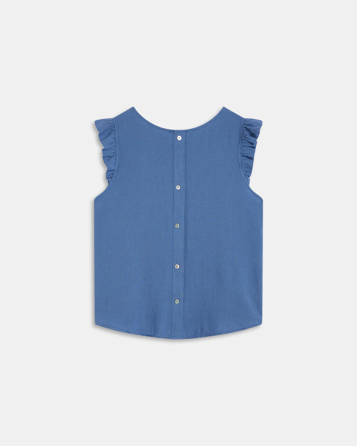 TOP BOTONES ESPALDA CON LINO