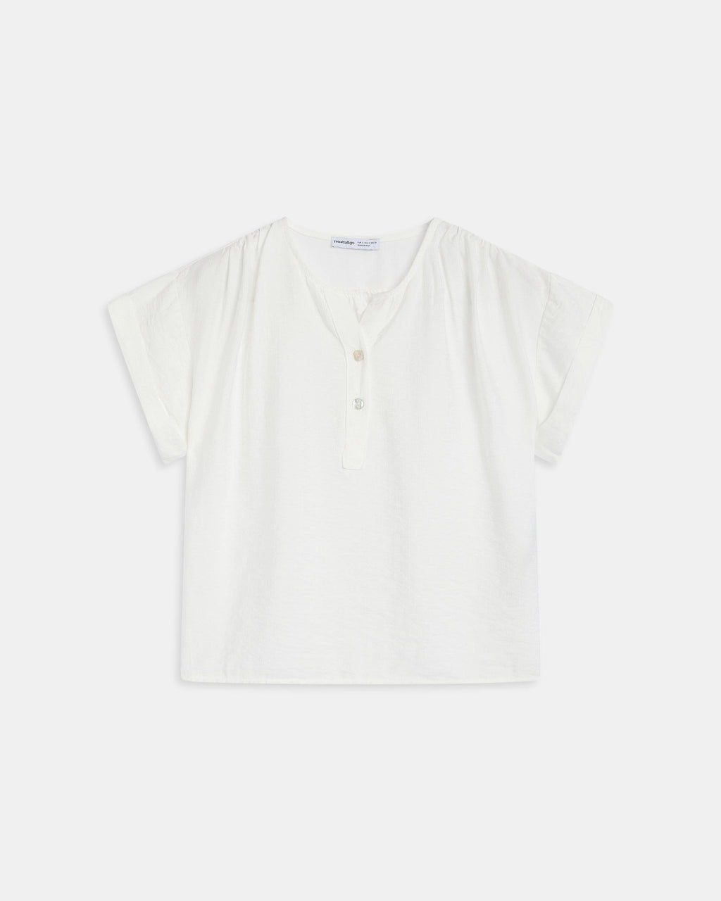 BLUSA FLUIDA ESCOTE EN V BOTONES