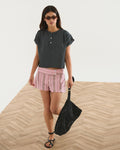 BLUSA FLUIDA ESCOTE EN V BOTONES