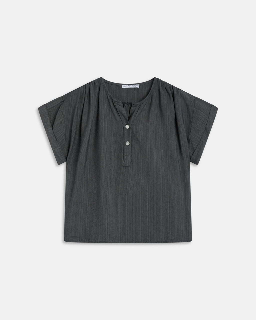 BLUSA FLUIDA ESCOTE EN V BOTONES