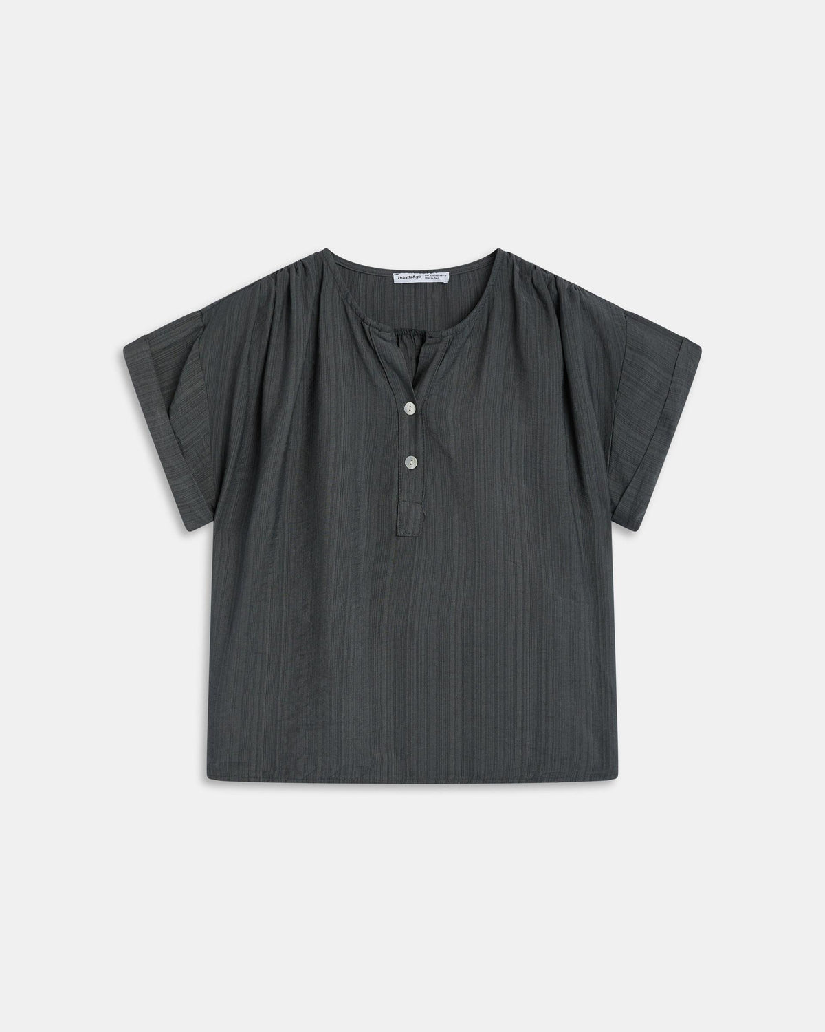 BLUSA FLUIDA ESCOTE EN V BOTONES