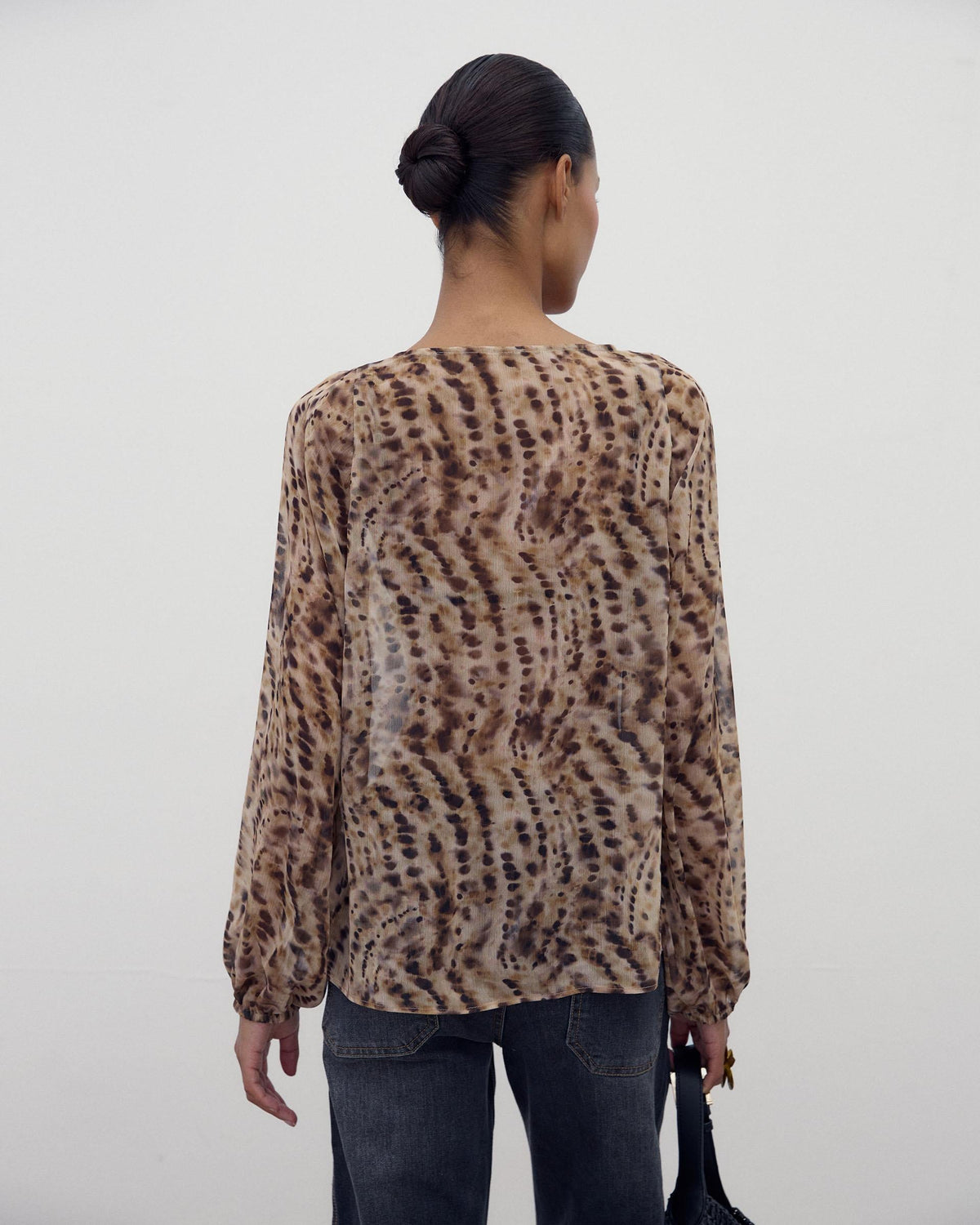 BLUSA FLUIDA ANIMAL PRINT