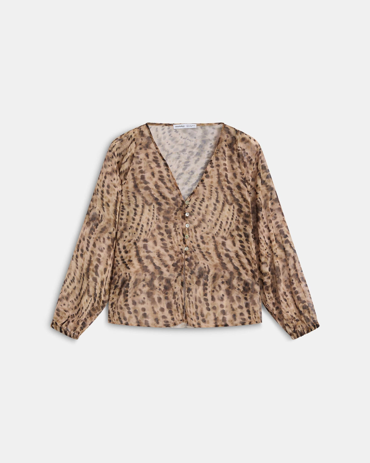 BLUSA FLUIDA ANIMAL PRINT
