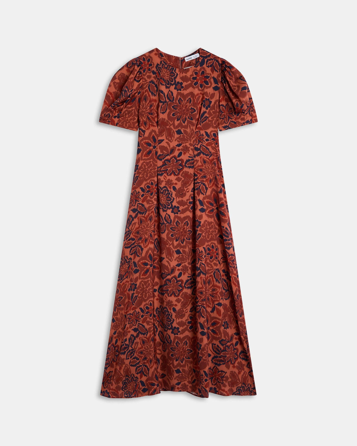 VESTIDO MANGA ABULLONADA ESTAMPADO FLORAL