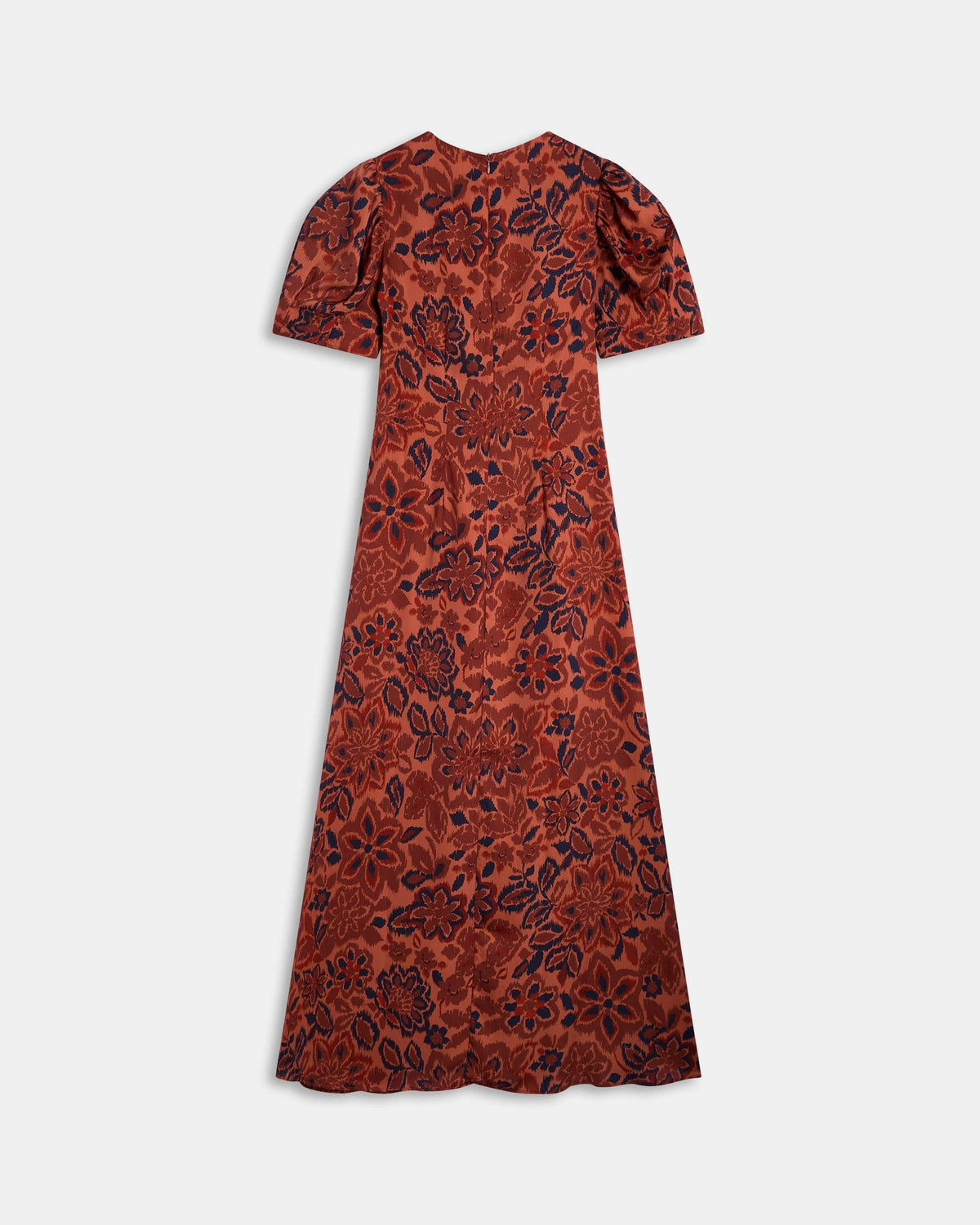 VESTIDO MANGA ABULLONADA ESTAMPADO FLORAL