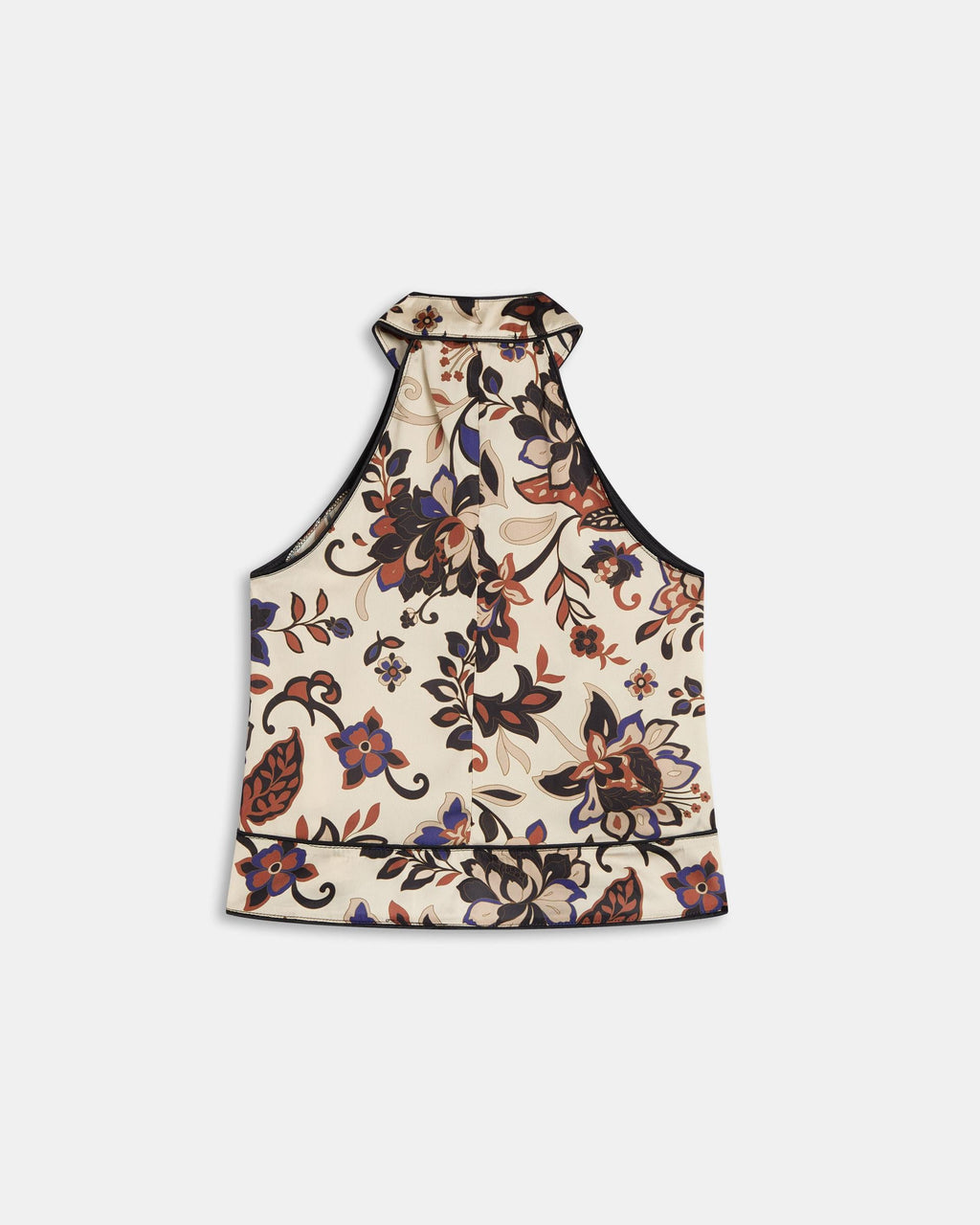 TOP CUELLO SUBIDO LAGRIMA ESTAMPADO FLORAL